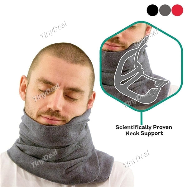 Scientifically Proven Super Soft Neck Support Lightweight Travel Pillow Scarf for Plane Subway Train