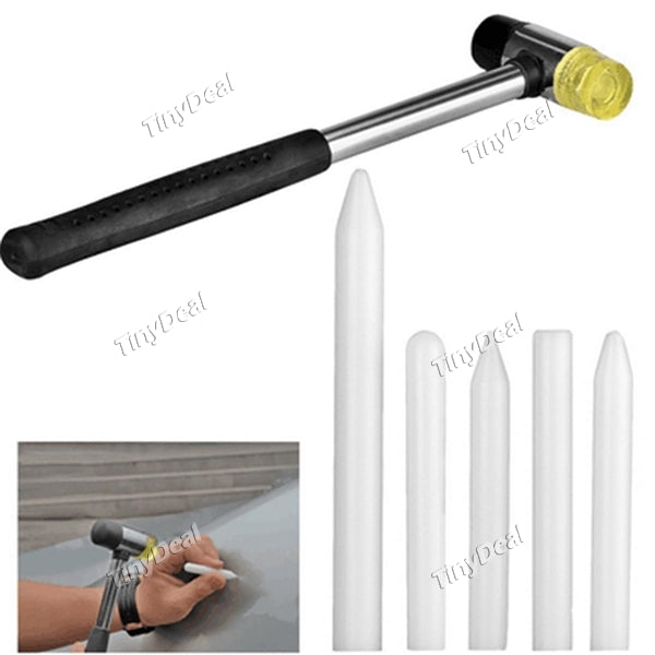 DIY Car Dent Repair Kit Paintless Dent Removal Rubber Hammer White Tap Down Pen PDR Tools