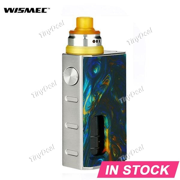 Authentic Wismec Luxotic 100W 7.5ML Squonker Box Mod + Tobhino BF RDA Kit - Swirled Metallic Resin