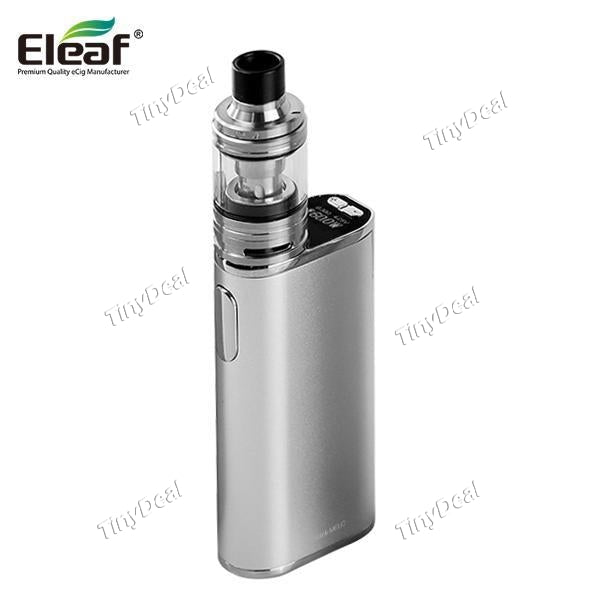 Authentic Eleaf iStick MELO VW Box Mod w/ 2ML MELO 4 Tank Atomizer Kit - Silver
