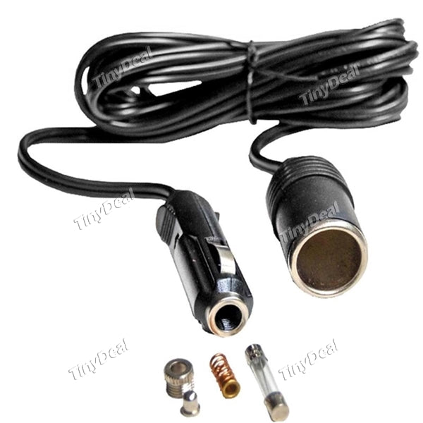 3M 12V Car Cigarette Lighter Socket Plug Extension Power Cable Charger Adapter