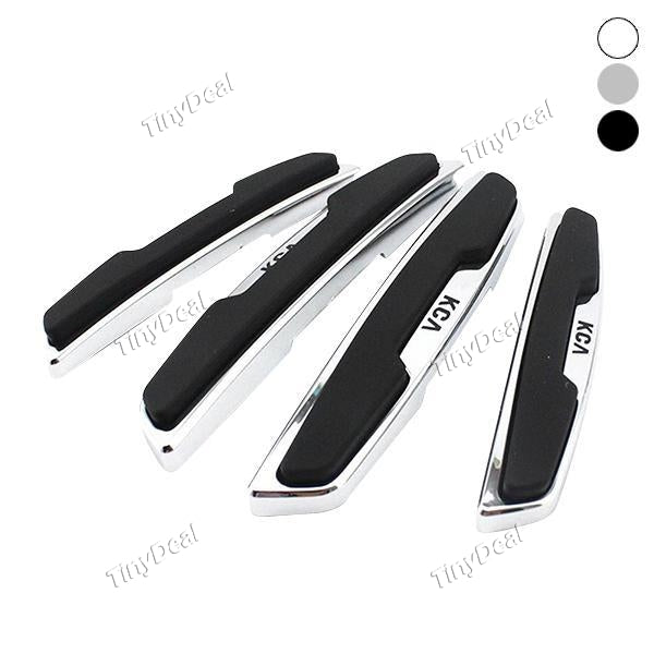 4Pcs Car Door Anti-collision Strip Plastic+ Rubber Prevent Scratch Car Door Protector Stickers Auto Rubber