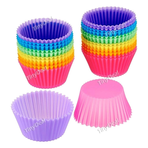 1pcs Mini Reusable Silicone Baking Cups Muffin Cups Mini Cupcake Liners Mini Chocolate Holders Truffle Cups