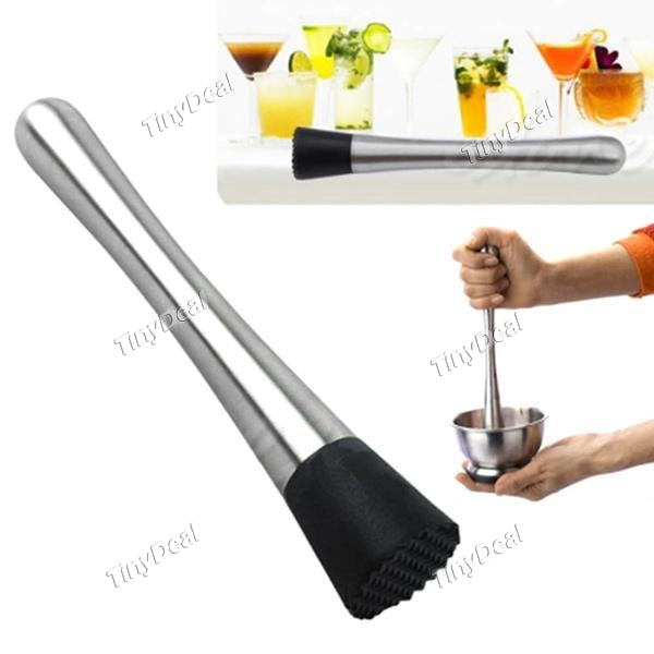 Mojito Muddler Stainless Steel Cocktail Stick Plastic Broken Popsicles Bar Tools
