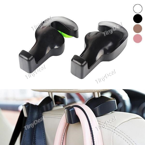 2pcs Car Seat Back Hook Bags Hanger Holder Organizer Automobiles Car Interior Supplies Headrest Hooks Clips