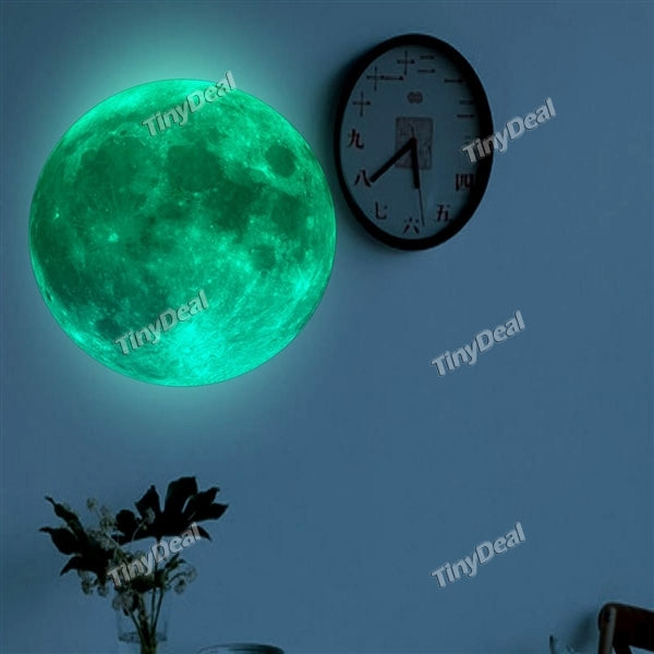 YQ001 Creative Luminous Moon Wall Art Stickers Children's Room Decorative Stickers Fluorescent Stickers Glowing Stickers