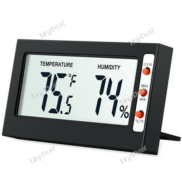 Indoor Digital Hygrometer Thermometer Hygrometer Humidity Monitor Meter with LCD Screen for Baby Kids Home Car Office