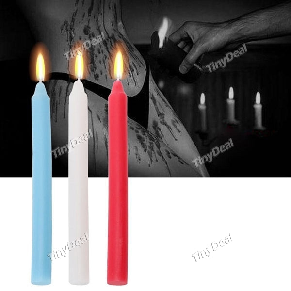 3pcs Long Candles Low Temperature Drip Candles Wax Candles SM Bed Restraint Fun Sex Love Game Toys for Adult
