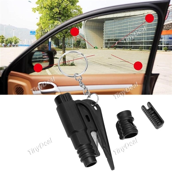 Mini Car Emergency Rescue Hammer Tool Safety Escape Hammer Window Glass Breaker Pouch Seat Belt Seatbelt Cutter