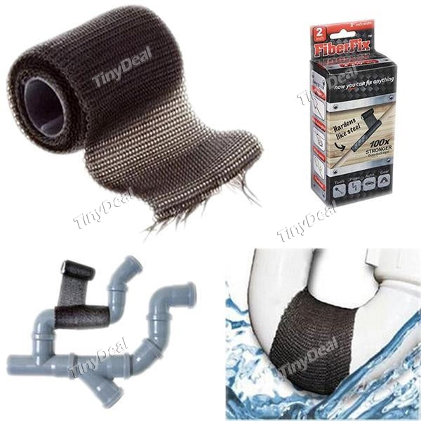 Fiber Fix Water Pipe Repair Tape Home DIY Duct Tape Universal Strong Repair Wrap Fiber Fix Super Adhesive Tape Harden Like Steel