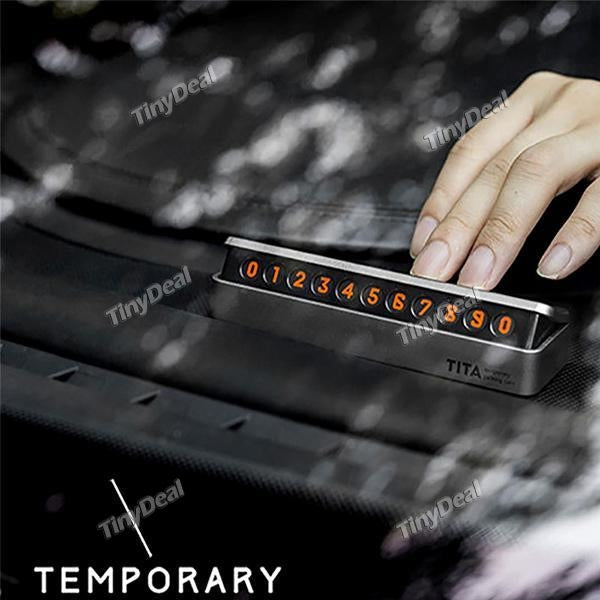 Temporary Parking Card Car Phone Number Card Plate Privacy Protection Instantly Switch the Number of Display and Hide