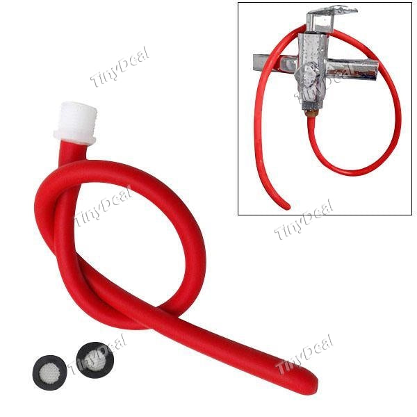 50cm Long Shower Enema Anal Cleaning Tube Vaginal Cleaner Douche Soft Silicone Nozzle Attachment Shower Tip Bathroom Suppl