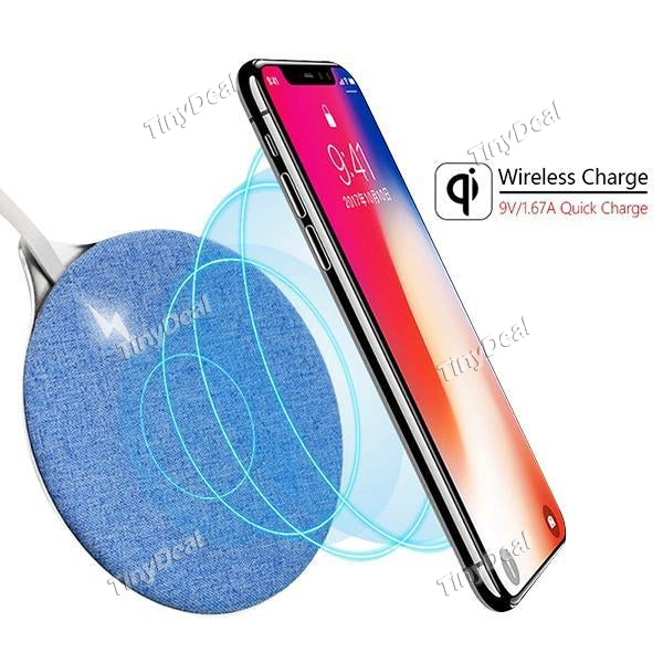 X10 Aluminum Qi Wireless Charger Pad Quick Charge for iPhone 8/10/X Samsung S7/S8/Note8 Fast Wireless Charger