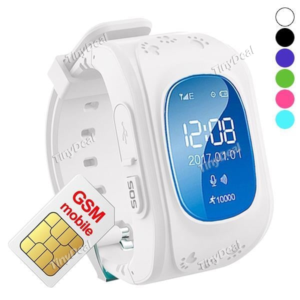 Q50 Passometer Kids Watch Smart Baby Watch with GPS Second Generation Chip SOS Call Location Finder