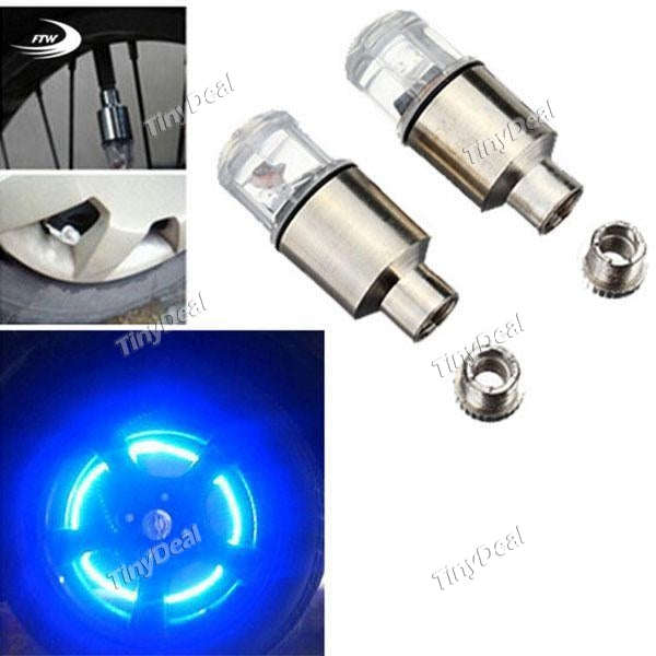 Firefly Spoke LED Wheel Valve Stem Cap Tire Motion Neon Light Lamp for Bike Bicycle Car Motorcycle