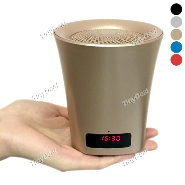 Portable LED Clock Wireless Bluetooth Speaker Audio Speaker FM Radio Outdoor Car Subwoofer MP3 Player