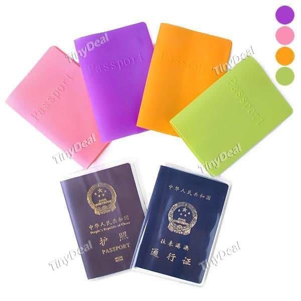 Passport ID Card Protector Silicone Rubber Holder for UK US Passport
