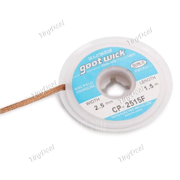 Desoldering Wire BGA Tools Goot Wick Soldering Accessory Braid for Iron Electronic PCB RMA Precision Work Repair 2.0mm x 1.5m