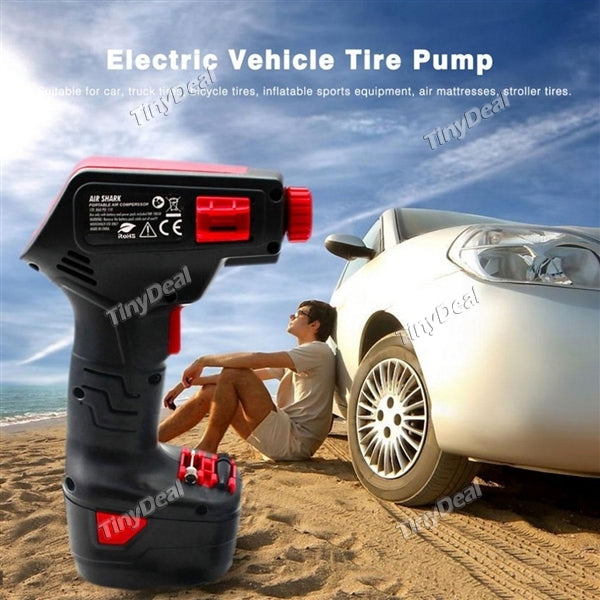 Wireless Handheld Electric Vehicle Car Tire Inflatable Pump Digital Display Emergency Inflator Air Pump