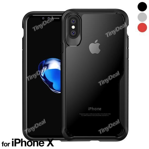 Transparent TPU Soft Anti-drop Protection Back Case Full Protect Cover Back Case for Apple iPhone X