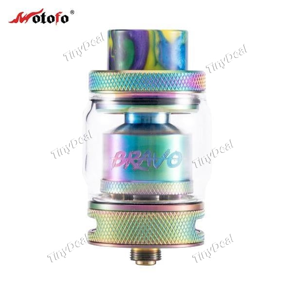 Authentic Wotofo Bravo RTA 4.5ml / 6ml 25mm Rebuildable Tank Atomizer - Rainbow Colorful