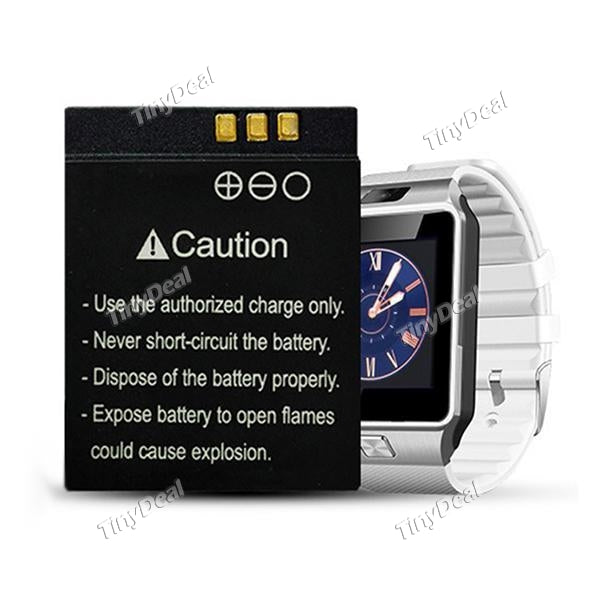 3.7V 380mAh Rechargeable Battery for Smart Watch DZ09 Smart Watch Battery Replacement Battery