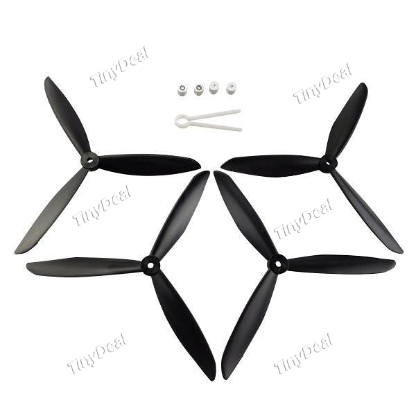 4pcs Upgrade RC Accessories 3-leaf Blade for mjx B2W B2C B3 RC Hubsan H501S H501C