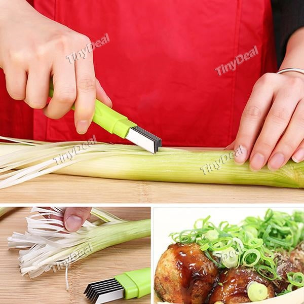 Kitchenware Vegetable Knives Magic Shredded Green Onion Cutter Slicer