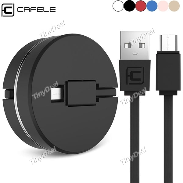 Cafele 1M Retractable Mini Micro USB Cable for Samsung Cute Fast Charging USB Data Cable For Xiaomi Huawei Android Mobile Phone