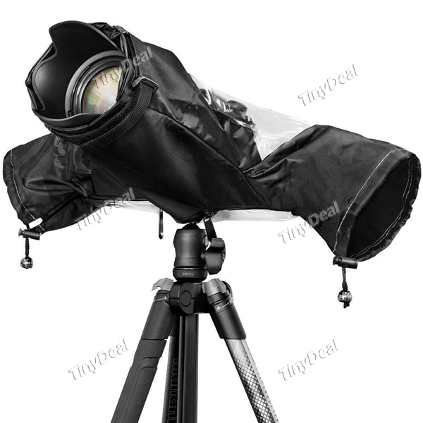 Middle Telephoto Lens Camera Rain Cover Coat Bag Protector Rainproof Waterproof Against Dust for Canon Nikon Pendax