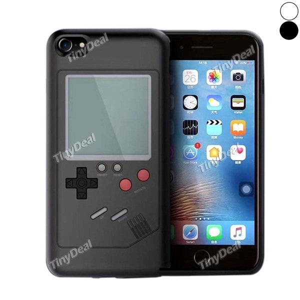 TPU Console Back Cover Case Can Play Tetris Game for iPhone 7 Plus and 8 Plus