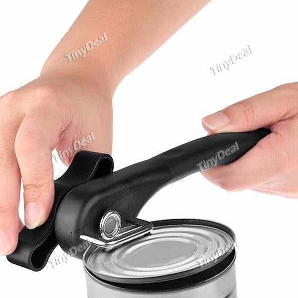 Safety Can Opener Manual Can Opener Stainless Steel Can Opener Easy Open for Seniors