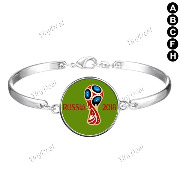 2018 Russian FIFA World Cup Bracelet Fashion Jewelry Adjustable Bracelet World Cup Copper Bracelet Bangle