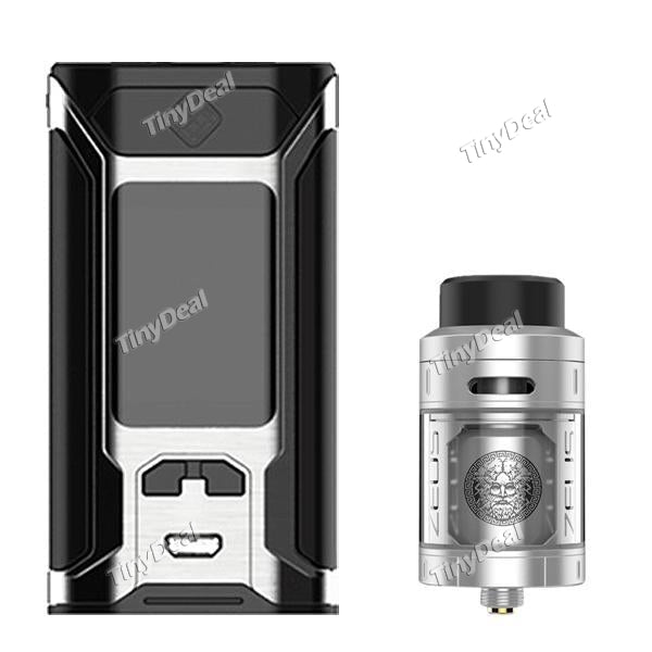 Wismec SINUOUS RAVAGE230 230W Box Mod & GeekVape Zeus 4ML RTA Tank Atomizer Tank Atomizer Bundle Kit - Silver