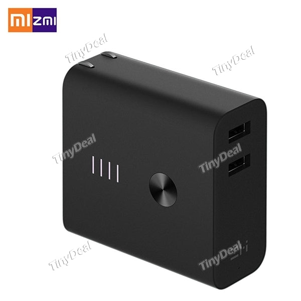 Xiaomi ZMI Dual USB Fast Charger QC3.0 5V/3A 2 in 1 Wall Charger and 5000mAh Power Bank for Xiaomi iPhone Samsung Phone