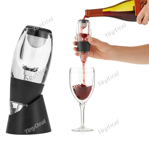 Wine Aerator Decanter Set Fast Aeration Wine Pourer Magic Decanter with Stand