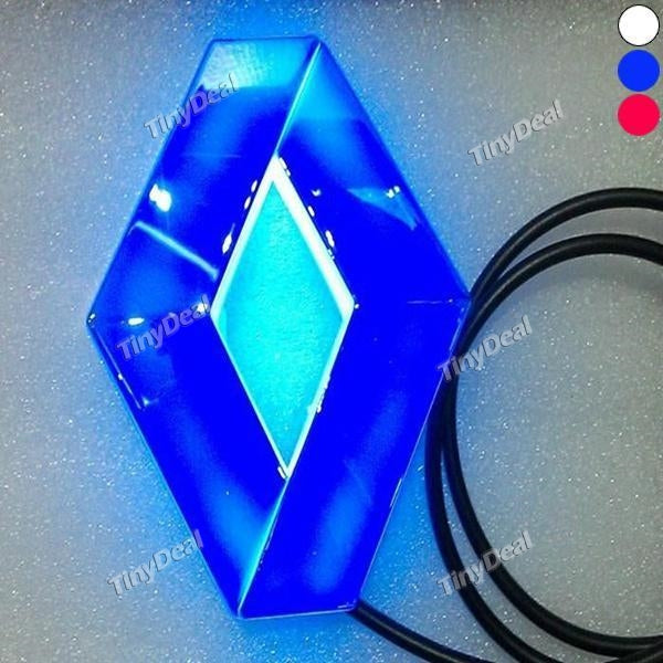 Renault 4D Car Badge Sticker Lamp LED Cold Light Car Logo Light