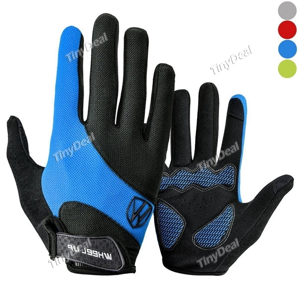 WHEEL UP Full Finger Touch Screen Cycling Gloves Breathable Anti-slip Sport Gloves