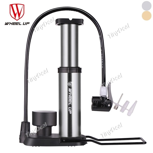 WHEEL UP Portable Pump Ultra-light Bike Pump Hose with Pressure Gauge with 120 Psi High Pressure Bicycle Pump