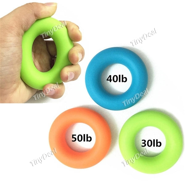 7CM Diameter Hand Grip Strengthener Rings Silicone Finger Grip Exerciser Strengtheners Trainer