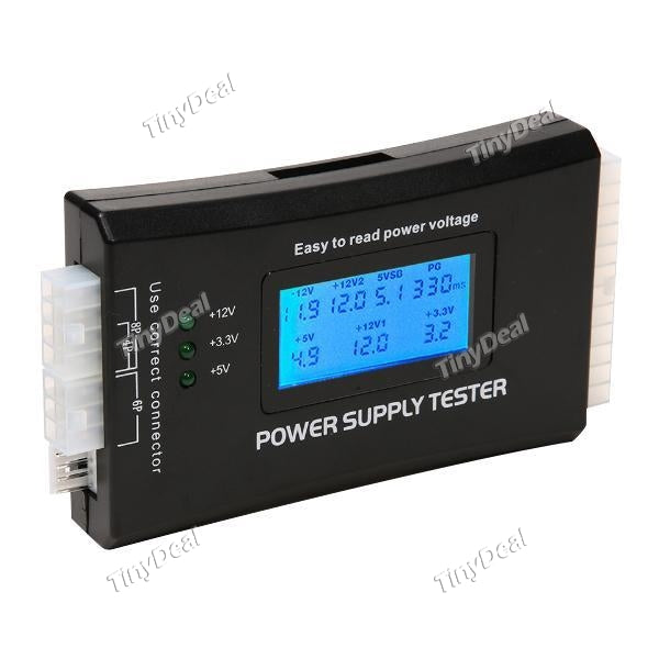 20+4 Pin LCD Computer PC Power Supply Tester for ATX ITX BTX PCI-E SATA HDD