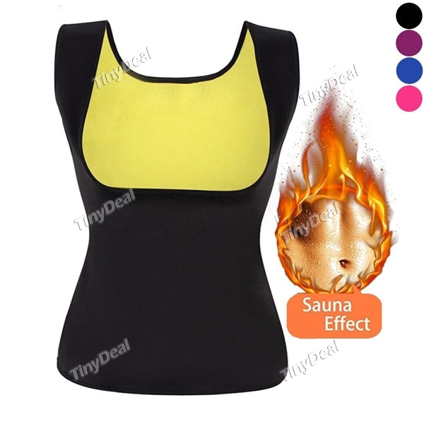 Hot Sweat Body Shaper Women's Tank Top Redu Tops Chest Abdomen Waist Weight Loss Shapewear