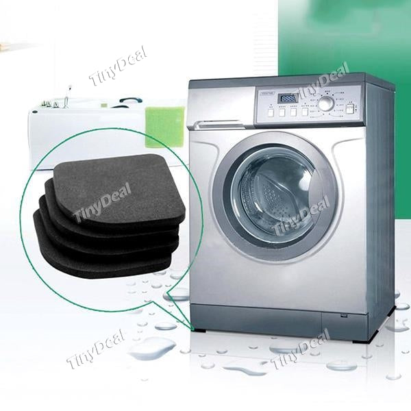4pcs/set Washing Machine Shock Pad Non-slip Mats Refrigerator Anti-vibration and Noise Dampening Pads