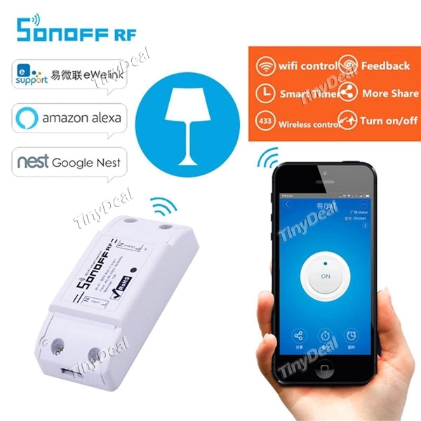 Sonoff Smart Home WiFi Wireless Switch Module Remote Control Electrical Works with Amazon Alexa iPhone Android APP Control