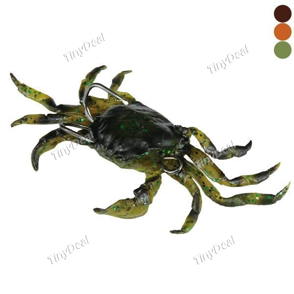 Road Bait 10cm Not Hook False Bait 3D Simulation of Crabs Multi-Color Soft Bait