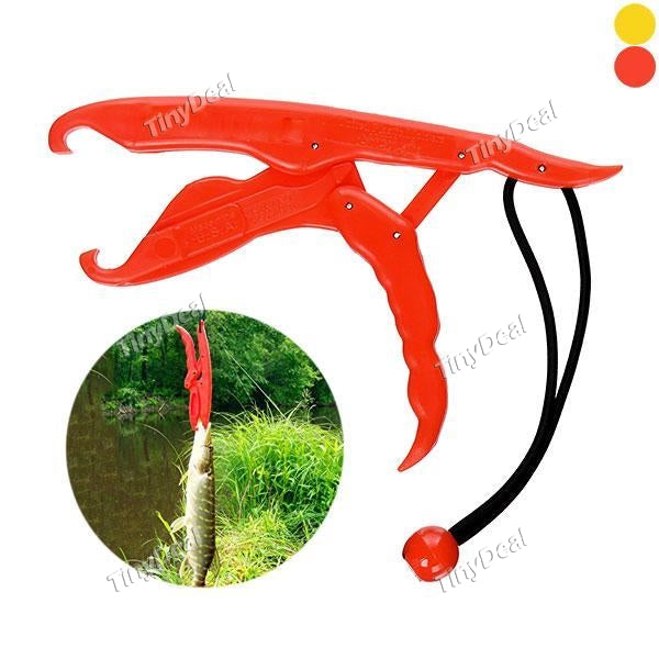 Floating Fishing Gripper Fish Lip Grip Pliers Grabber Keeper Holder Small Plastic with Lanyard