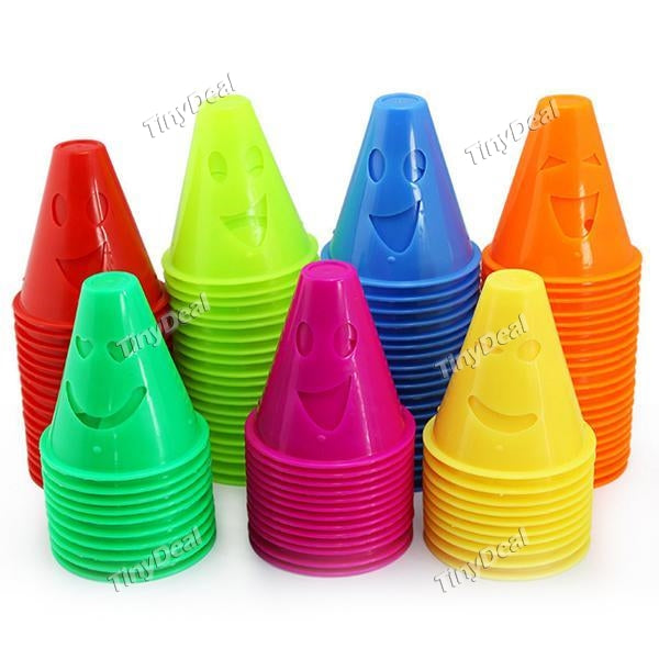 Anti-Wind Inline Skate Cone Marker Slalom Roller Skating Marking Cup Skate Pile Cup (Color Random)