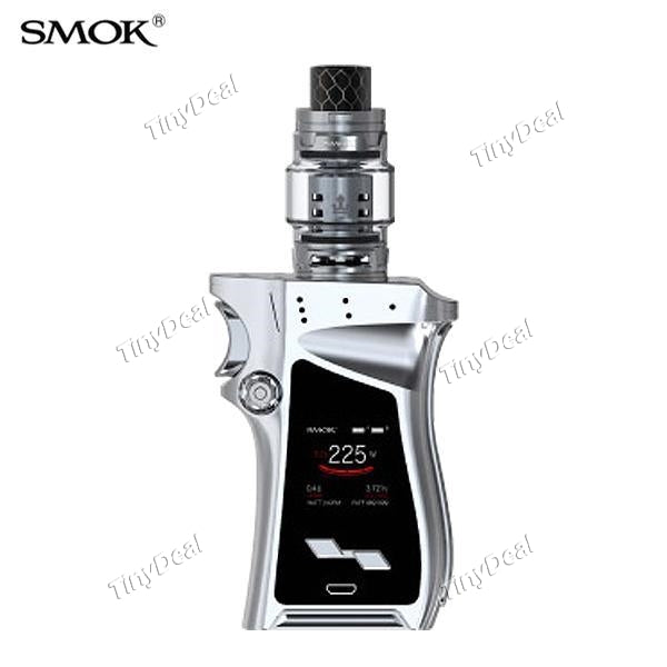 Smoktech MAG 225W Box Mod With TFV12 Prince Tank Atomizer Kit Right Handed Version - Silver Prism Chrome