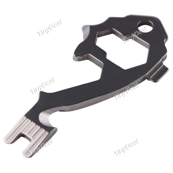 Outdoor 20-in-1 EDC Gear Multi-Tool Pocket Survival Kit Wrench Opener Portable Screwdriver Keychain Keyhanging for Outdoor