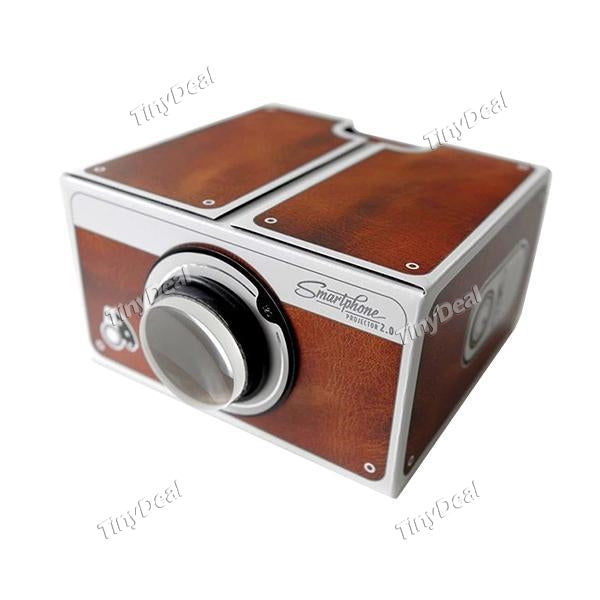 Portable Cardboard Smartphone Projector 2.0 Assembled Phone Projector